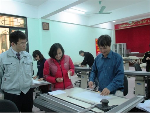 Technical Tranfer on Mechanical Drawing by JICA Expert