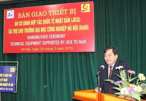 Handover of technical equipment supported by JICA and Opening Electrical Discharge Machining and CAD 3D Workshops