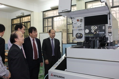 Handover of technical equipment supported by JICA and Opening Electrical Discharge Machining and CAD 3D Workshops