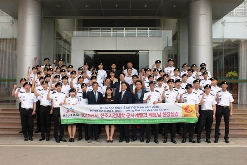 Opening student exchange program ceremony between Hanoi University of Industry and Kijeon University, Korea