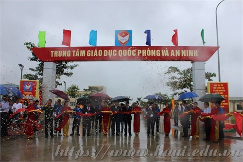 Opening ceremony of academic year 2015-2016 and Decision Announcement of establishing National Defense and Security Training Center