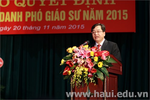 Lễ kỷ niệm ngày Nhà giáo Việt Nam và công bố Quyết định bổ nhiệm chức danh Phó Giáo sư năm 2015