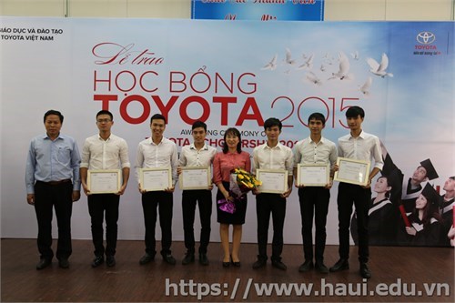 Six students awarded 2015 Toyota Scholarship