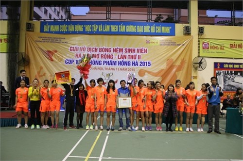Bế mạc giải Vô địch Bóng ném Sinh viên Hà Nội mở rộng lần thứ II năm 2015
