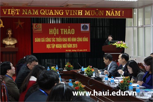 National Conference on assessment of implementing the model of foreign language learning community 2015