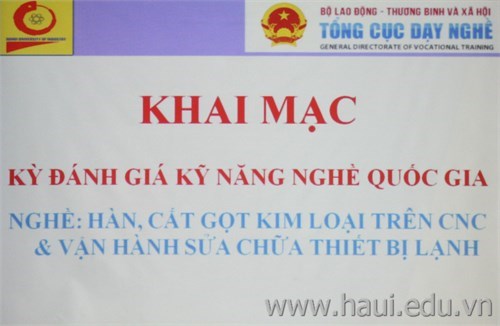 Opening ceremony of National Vocational Skills Testing on Wedding, CNC Metal Cutting, Cooling Equipment Operation and Maintenance