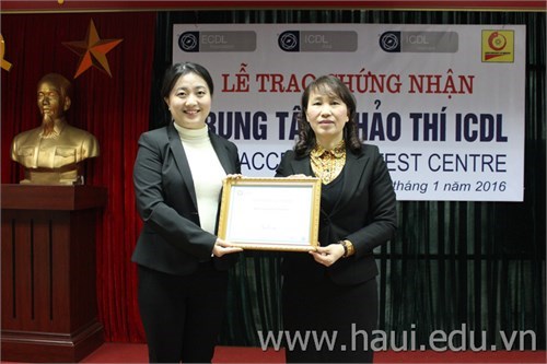 ICDL Testing Center Certification Ceremony