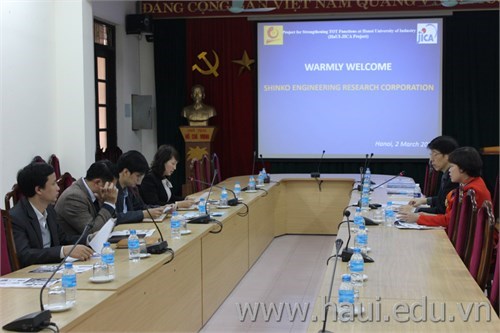 Shinko Technos Research and Development Corporation visits Hanoi University of Industry (HaUI)