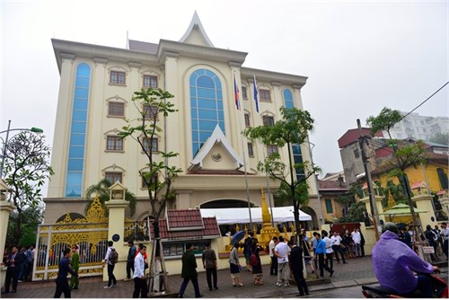 Lưu học sinh CHDCND Lào tại ĐH Công nghiệp Hà Nội tham gia bầu cử đại biểu Quốc hội Lào khóa VIII