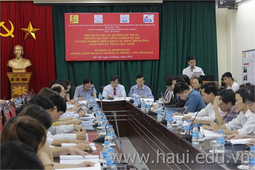 Hội thảo chia sẻ Mô hình kỹ thuật Trường Đại học Công nghiệp Hà Nội và kinh nghiệm triển khai các khóa bồi dưỡng giáo viên kỹ thuật dạy nghề