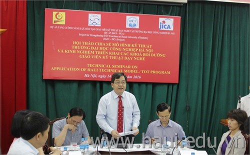 Workshop on Hanoi University of Industry’s Technical Model and experience in implementing training courses for vocational teachers