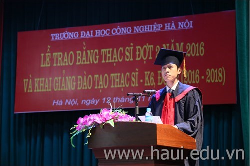 Celebrating opening ceremony of master's degree program intake 6 (2016-2018) the second phase and graduation ceremony in 2016