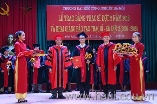 Celebrating opening ceremony of master's degree program intake 6 (2016-2018) the second phase and graduation ceremony in 2016