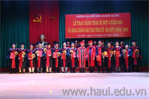 Celebrating opening ceremony of master's degree program intake 6 (2016-2018) the second phase and graduation ceremony in 2016