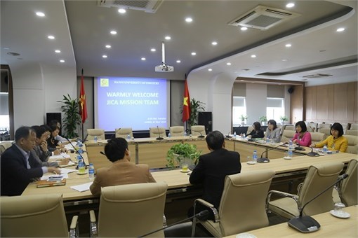 JICA Mission for Phase 4 Planning meets Hanoi University of Industry