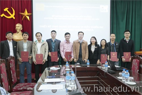 Bế giảng hai lớp đào tạo ngắn hạn thuộc Dự án HaUI-JICA: Thiết kế ứng dụng sử dụng vi điều khiển PIC và Quản lý đào tạo CUDBAS/PDCA