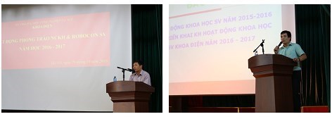 Inauguration ceremony of the scientific research initiative & students’ Robocon- 2016-2017 academic year