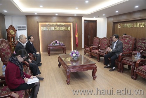 JICA experts meets Rector to receive tasks at school