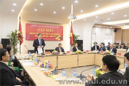 Meeting and Greeting at the beginning of Lunar New Year 2017 (Year of the Rooster)