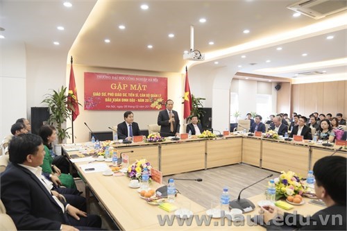 Meeting and Greeting at the beginning of Lunar New Year 2017 (Year of the Rooster)