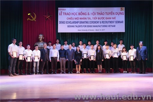 Scholarship Granting Ceremony and Recruitment Seminar of DENSO Vietnam Co., Ltd