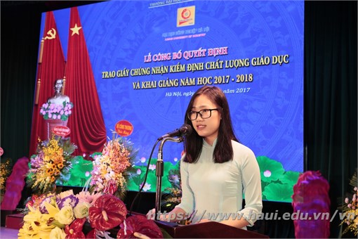 Hanoi University of Industry Holds a Decision Announcement Ceremony to Award the Certificate of Education Quality Accreditation and Welcome New School Year 2017 – 2018