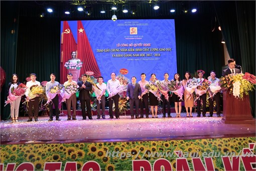 Hanoi University of Industry Holds a Decision Announcement Ceremony to Award the Certificate of Education Quality Accreditation and Welcome New School Year 2017 – 2018