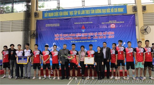 Trường Đại học Công nghiệp Hà Nội xuất sắc giành giải tại cuộc thi Bóng ném sinh viên Hà Nội mở rộng – Cúp Văn phòng phẩm Hồng Hà lần thứ IV năm 2017