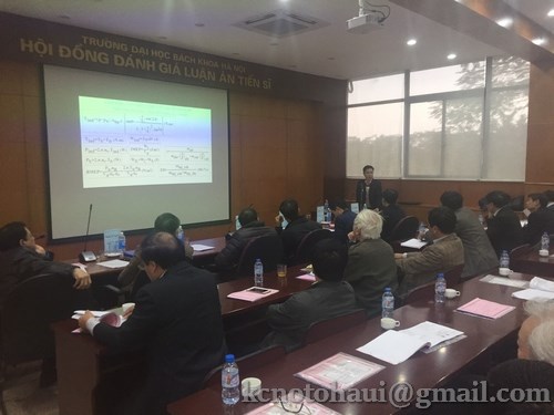 Buổi bảo vệ luận án tiến sỹ của nghiên cứu sinh Nguyễn Thành Bắc