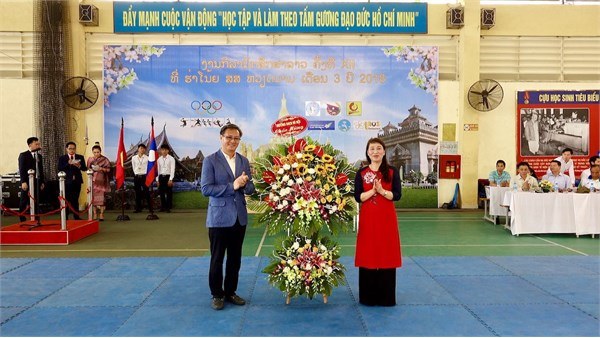 Khai mạc Đại hội thể thao lưu học sinh Lào toàn thành phố Hà Nội năm 2018