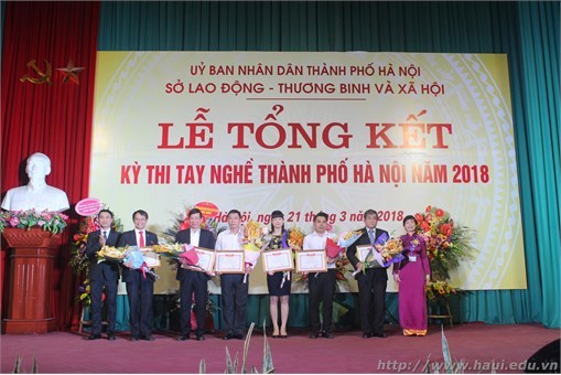 Đại học Công nghiệp Hà Nội đạt 13 giải trong Kỳ thi tay nghề Thành phố Hà Nội năm 2018