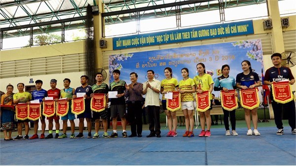 Bế mạc và trao giải Đại hội Thể thao Lưu học sinh Lào thành phố Hà Nội năm 2018