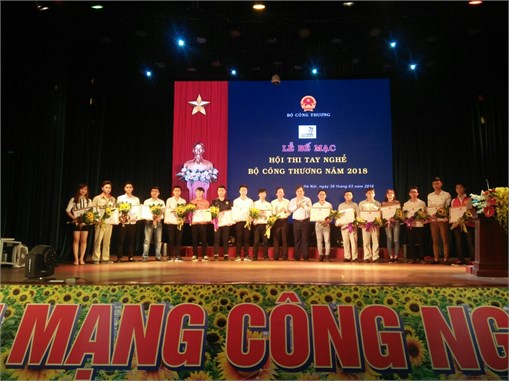 Sinh viên TT Việt Nhật xuất sắc giành giải cao trong Hội thi tay nghề Bộ công thương năm 2018
