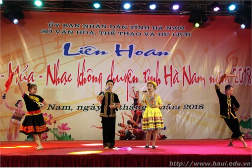 Đại học Công nghiệp Hà Nội đạt thành tích xuất sắc tại Liên hoan Ca - Múa - Nhạc không chuyên tỉnh Hà Nam năm 2018
