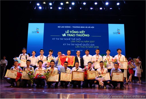Đại học Công nghiệp Hà Nội đạt 15 giải tại Kỳ thi tay nghề quốc gia lần thứ X năm 2018
