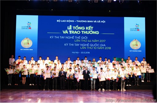 Đại học Công nghiệp Hà Nội đạt 15 giải tại Kỳ thi tay nghề quốc gia lần thứ X năm 2018