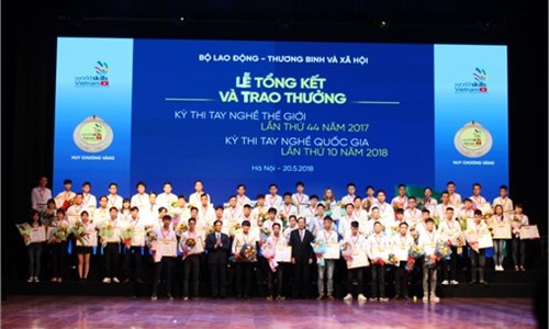 Hanoi University of Industry wins 15 prizes at the 10 th National Skills Competition 2018