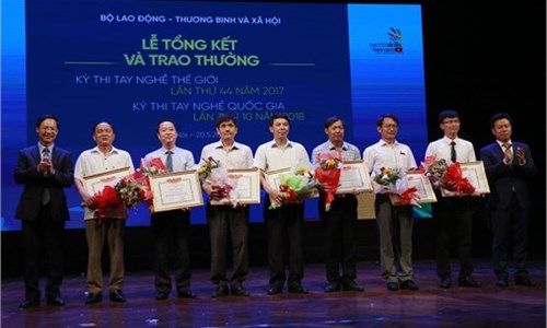Hanoi University of Industry wins 15 prizes at the 10 th National Skills Competition 2018