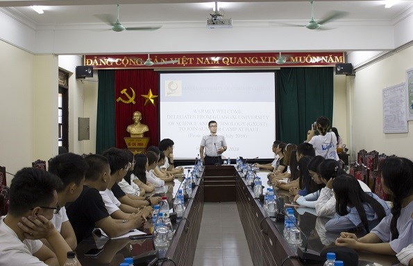 25 sinh viên Đại học Khoa học Kỹ thuật Quảng Tây tham gia chương trình giao lưu văn hóa hè tại Đại học Công nghiệp Hà Nội