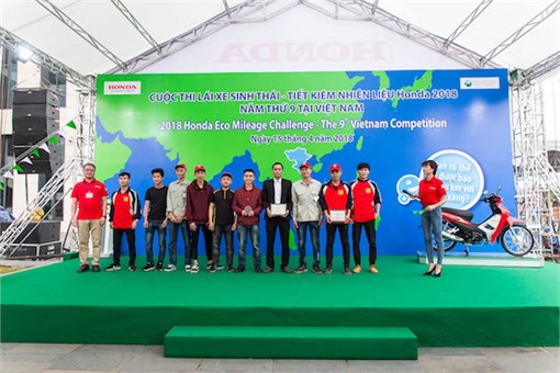 Đội tuyển xe tiết kiệm nhiên liệu SUPERCUP 50 – Đại học Công nghiệp Hà Nội đứng thứ 6/480 đội tham dự cuộc thi Honda EMC tổ chức tại Nhật Bản