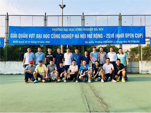 Khai mạc Giải quần vợt Đại học Công nghiệp Hà Nội mở rộng 2018