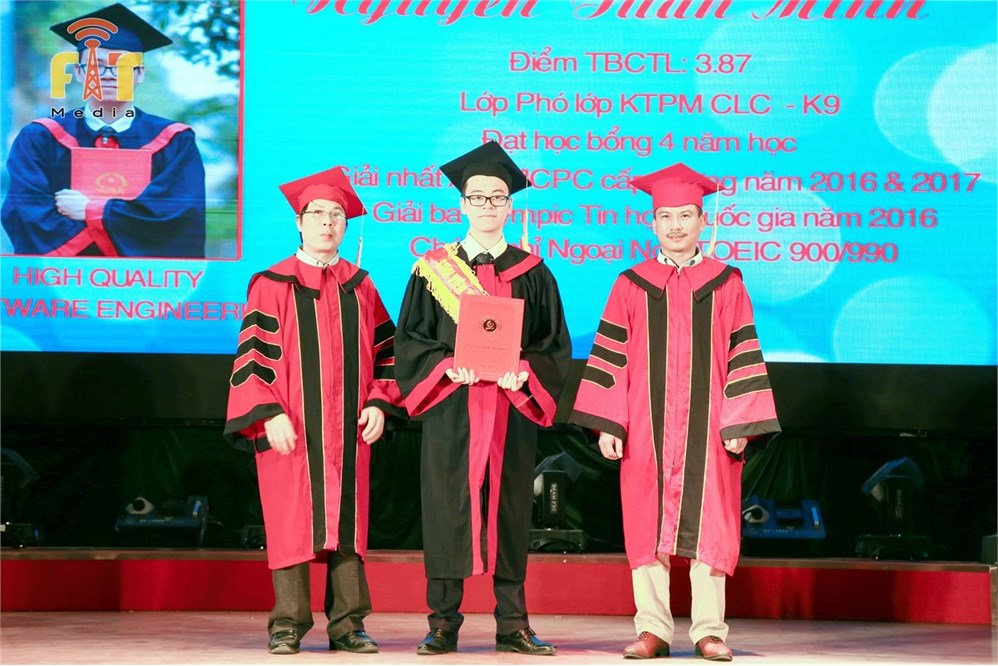 Sinh viên khoa Công nghệ thông tin được vinh danh thỉ khoa xuất sắc toàn thành phố Hà Nội
