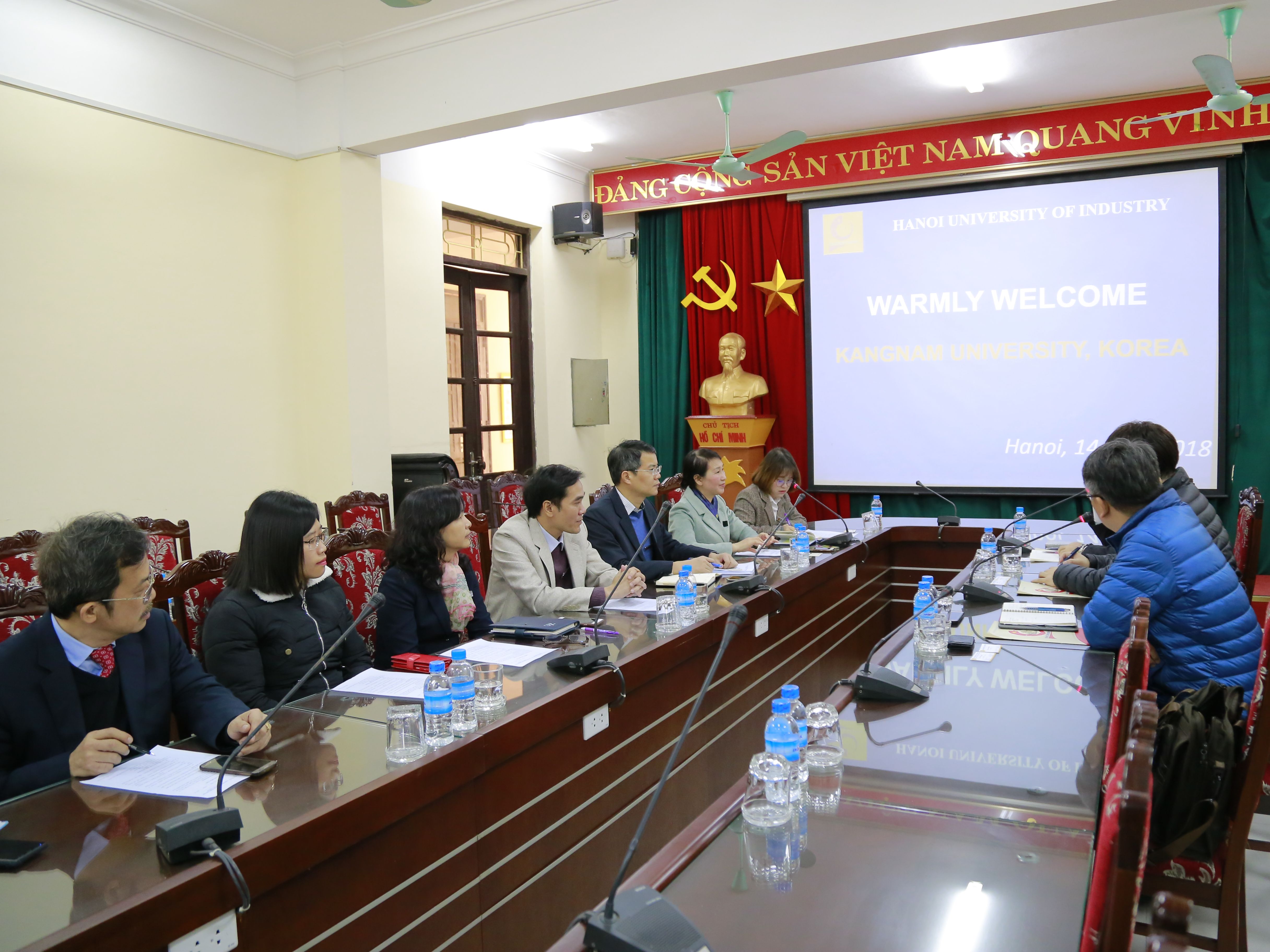 Đại học Kangnam, Hàn Quốc trao đổi hợp tác đào tạo với Đại học Công nghiệp Hà Nội