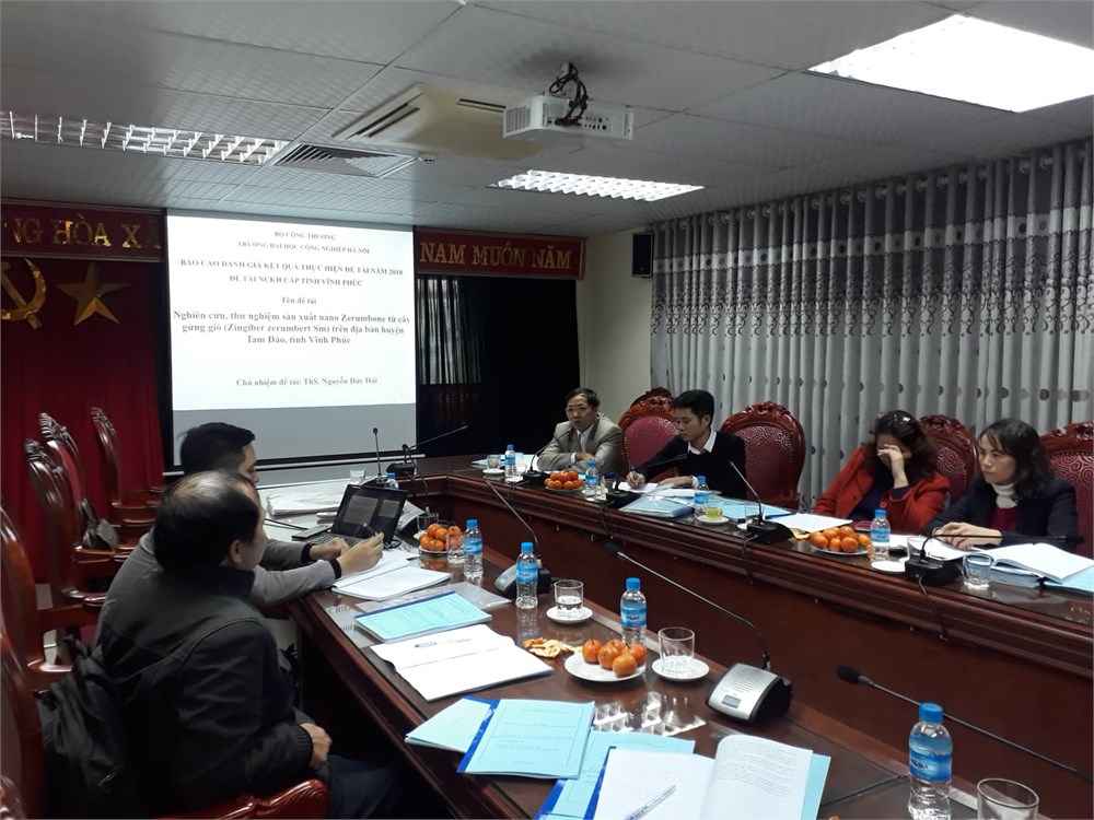 Báo cáo kết quả thực hiện đề tài nghiên cứu khoa học `Nghiên cứu, thử nghiệm sản xuất nano Zerumbone từ cây gừng gió (Zingiber zerumbert Sm) trên địa bàn huyện Tam Đảo tỉnh Vĩnh Phúc`