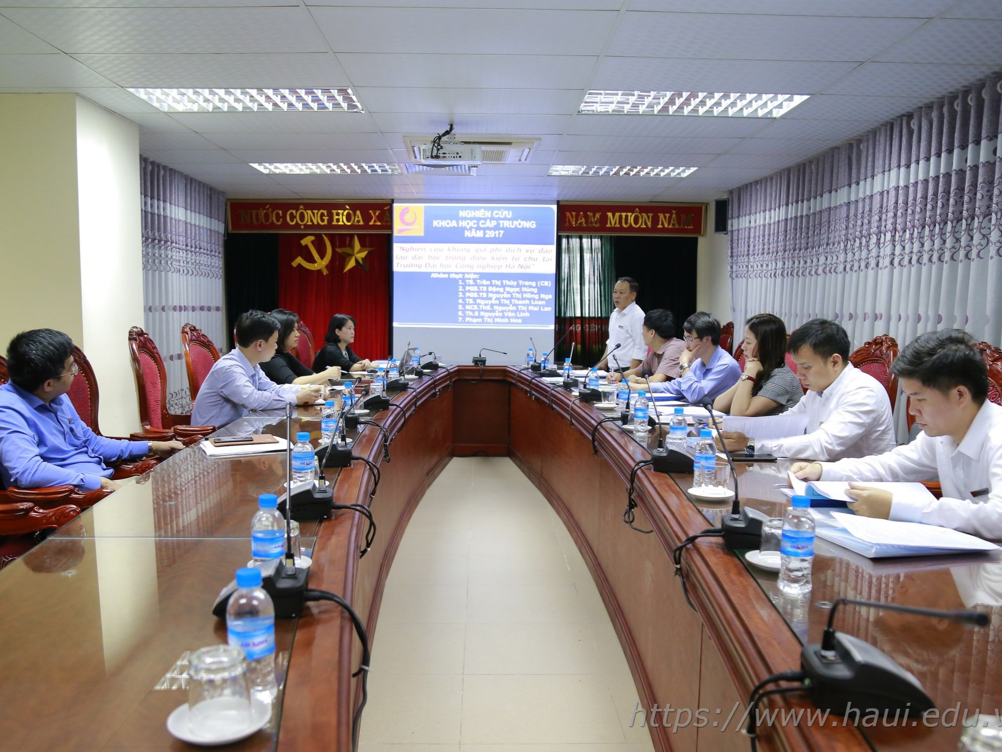 Nghiệm thu đề tài nghiên cứu khoa học cấp trường