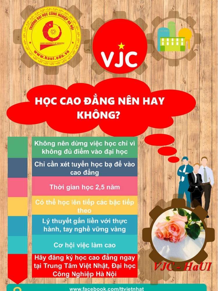 TT Việt Nhật thông báo tuyển sinh hệ cao đẳng năm 2018