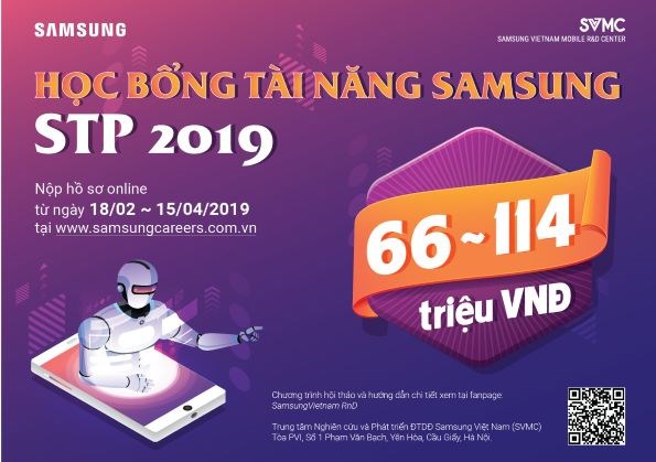 HỌC BỔNG TÀI NĂNG SAMSUNG - STP 2019