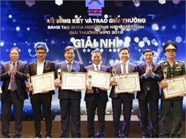 Trường Đại học Công nghiệp Hà Nội đạt giải Nhì - Giải thưởng Sáng tạo Khoa học Công nghệ Việt Nam năm 2018