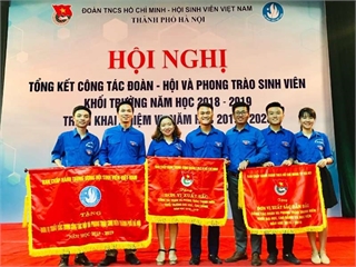 Đoàn Thanh niên - Hội Sinh viên trường Đại học Công nghiệp Hà Nội: Đơn vị xuất sắc dẫn đầu năm học 2018 - 2019