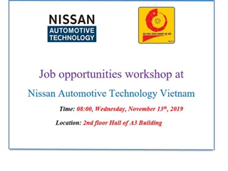 Job opportunities workshop at Nissan Automotive Technology Vietnam